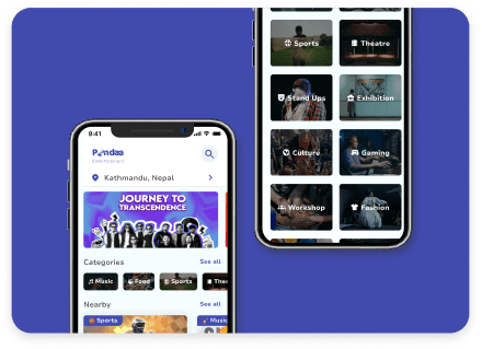 PANDAA app screen displaying real-time booking notifications
